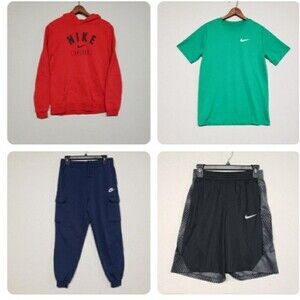 Nike Youth Lot - Size XL (4 Pieces) T Shirt, Cargo Joggers, Gym Shorts, Hoodie